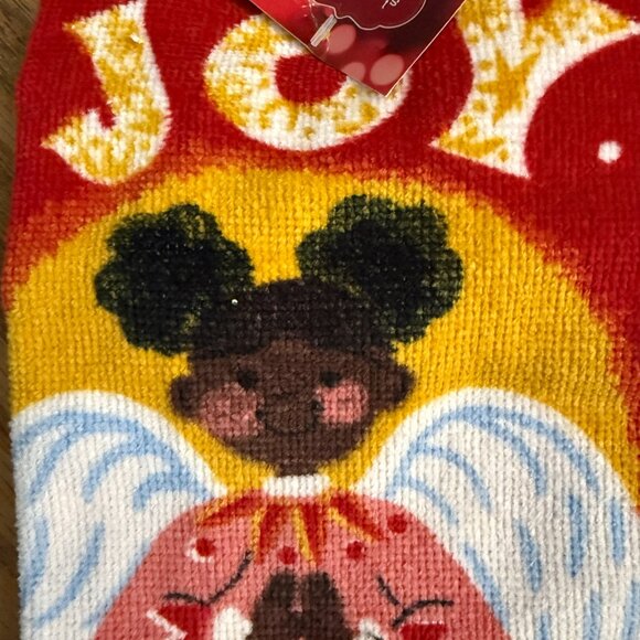 Set of St Nicholas Square Kitchen Towels Christmas African American Angels - Picture 7 of 7